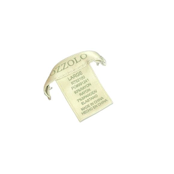 Bolozzo Ribbed Knotted Crop Top, V Neck Ribbed front knot crop top size L - Picture 5 of 5